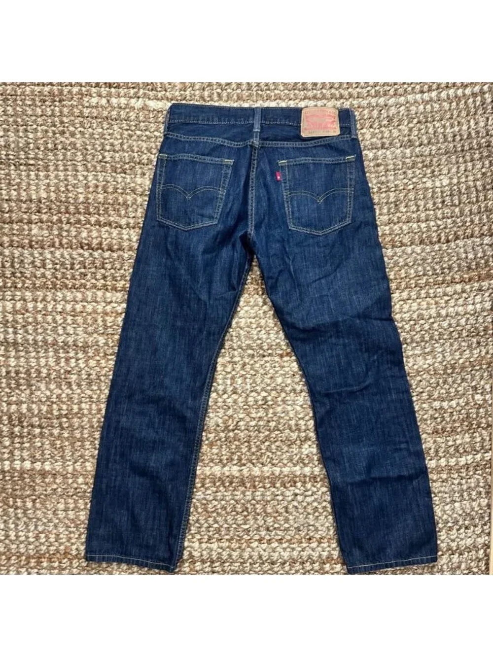 Levi's 513 Slim Straight Jeans Mens Size 33x30 Blue Denim Pants W33 L30